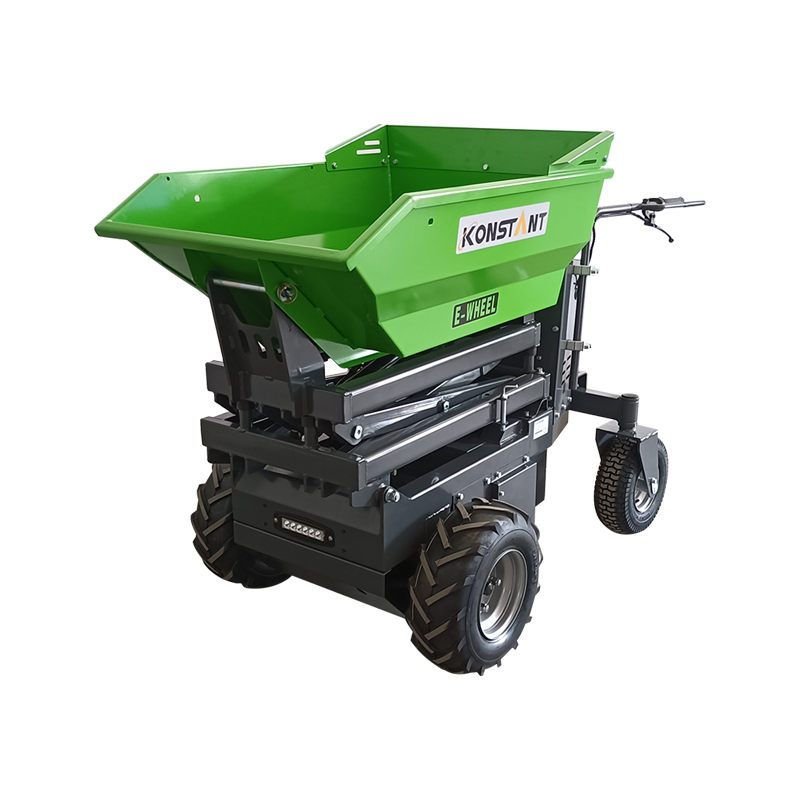Power Barrow Mini Dumper 100% Ổ đĩa điện Hệ thống điện từ Hệ thống phanh và nâng thủy lực 