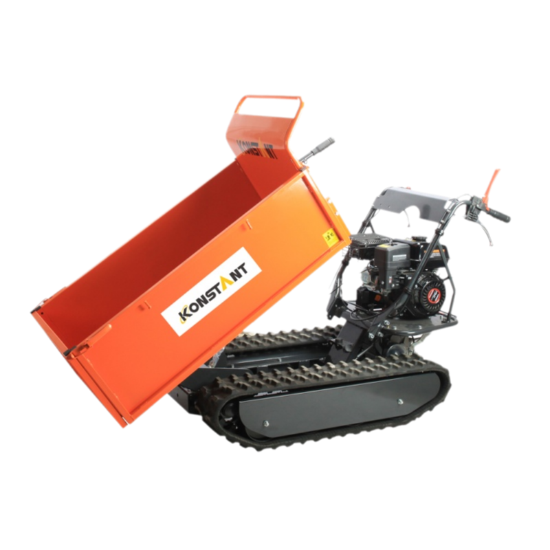 500kg công suất xăng được theo dõi Barrow Construction Garden Crawler Mini Dumper