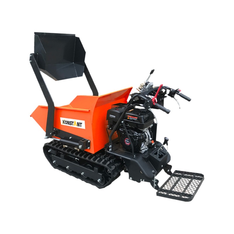 Caterpillar Drive Ghế thủy lực mạnh mẽ và xẻng thực tế gắn bằng xăng mini Domer